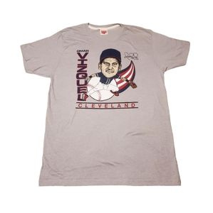 Old School Homage Cleveland Omar Vizquel tee
